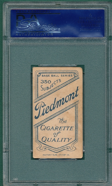 1909-1911 T206 Becker Piedmont Cigarettes PSA 3