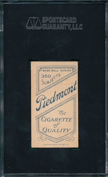 1909-1911 T206 Gray Piedmont Cigarettes SGC 70