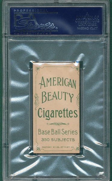 1909-1911 T206 White, Jack, American Beauty Cigarettes PSA 6 (MC)
