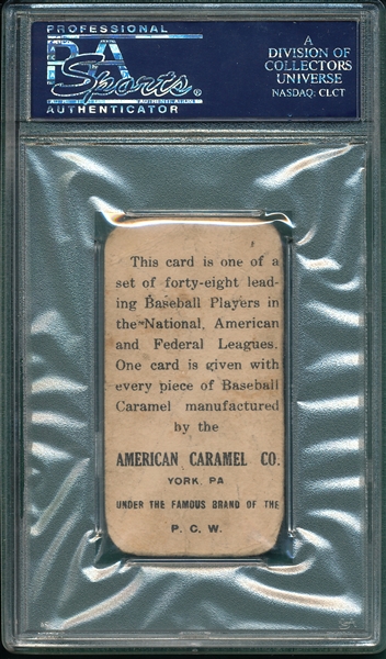 1915 E106 Otto Knabe American Caramel PSA 1 *Federal League*