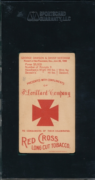 1893 N266 Red Cross Tobacco (3) Card Lot SGC 30