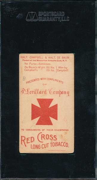 1893 N266 Red Cross Tobacco (3) Card Lot SGC 30