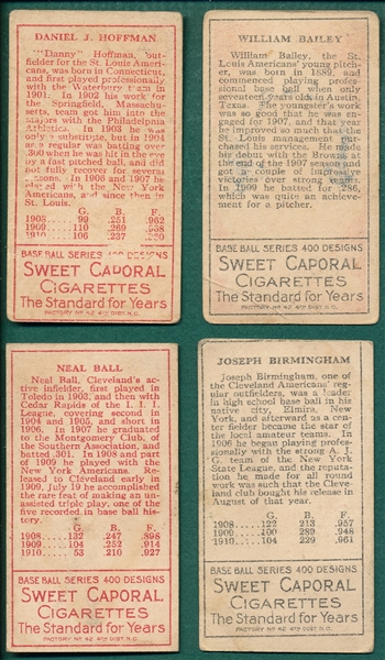 1911 T205 (4) Card Lot W/ Ball