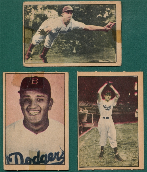 1952 Berk Ross Brooklyn Dodgers W/ Pee Wee Reese