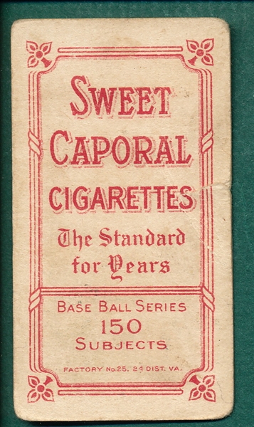 1909-1911 T206 Cy Young, Bare Hand, Sweet Caporal Cigarettes