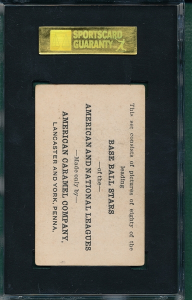 1921 E121-80 W. Wambsganss SGC 50