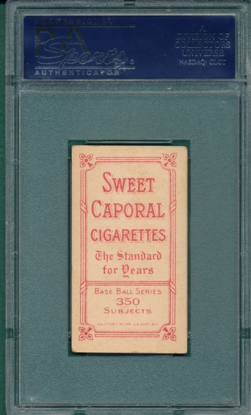 1909-1911 T206 Rhoades, Arm Extended, Sweet Caporal Cigarettes PSA 3