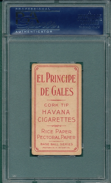 1909-1911 T206 McLean El Principe De Gales Cigarettes PSA 3