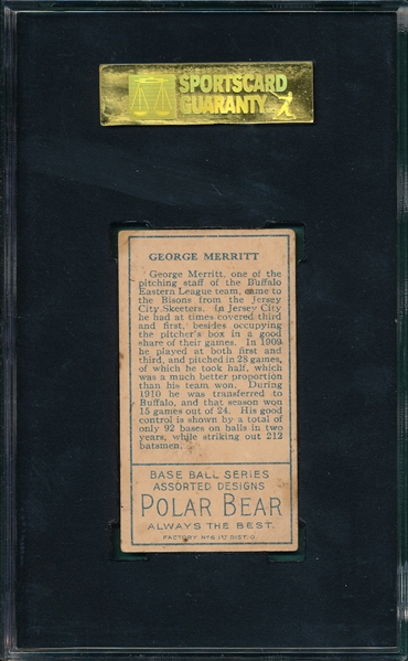 1911 T205 George Merritt Polar Bear SGC 60