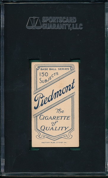 1909-1911 T206 Gilbert Piedmont Cigarettes SGC 80
