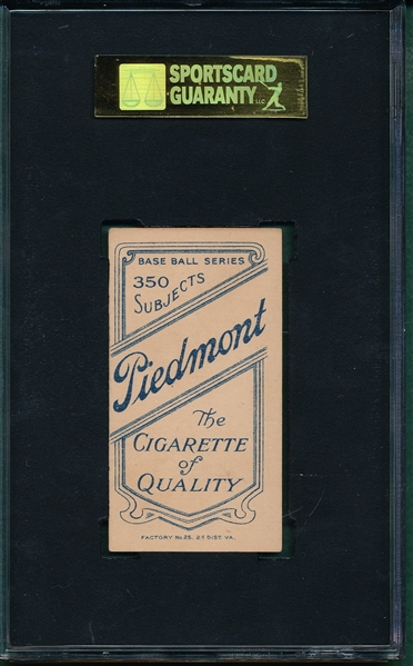 1909-1911 T206 Becker Piedmont Cigarettes SGC 70