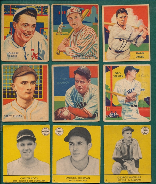 1933-58 Baseball Grab Bag Lot of (23) W/ Mantle