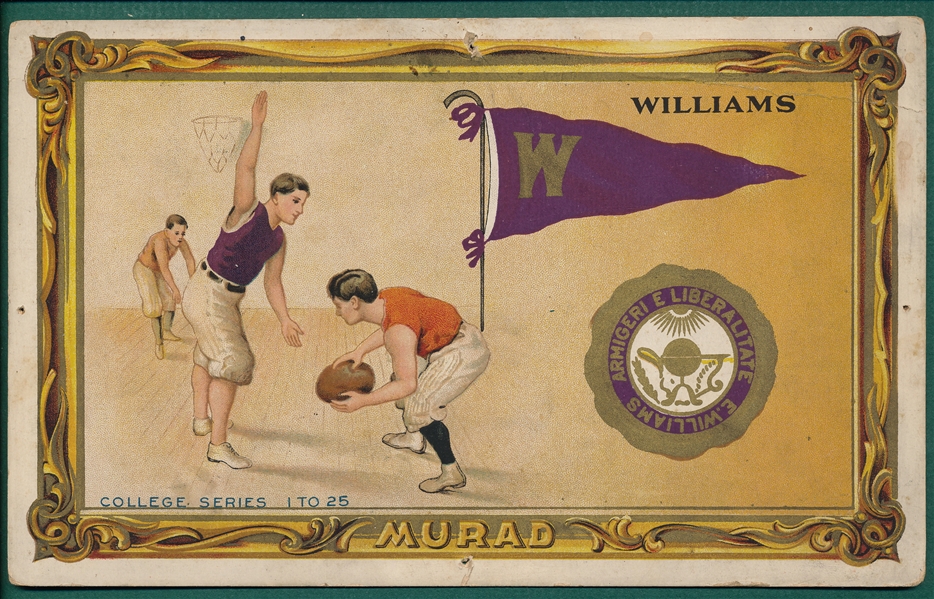 1910 Murad College Series, Large Cards, #24 Williams, Basketball