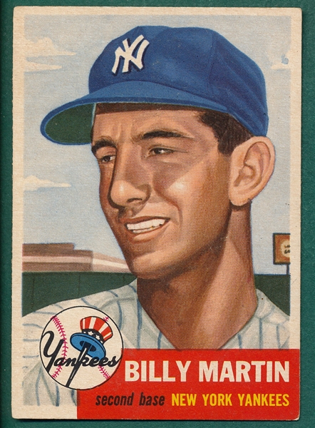 1953 topps #86 Billy Martin 