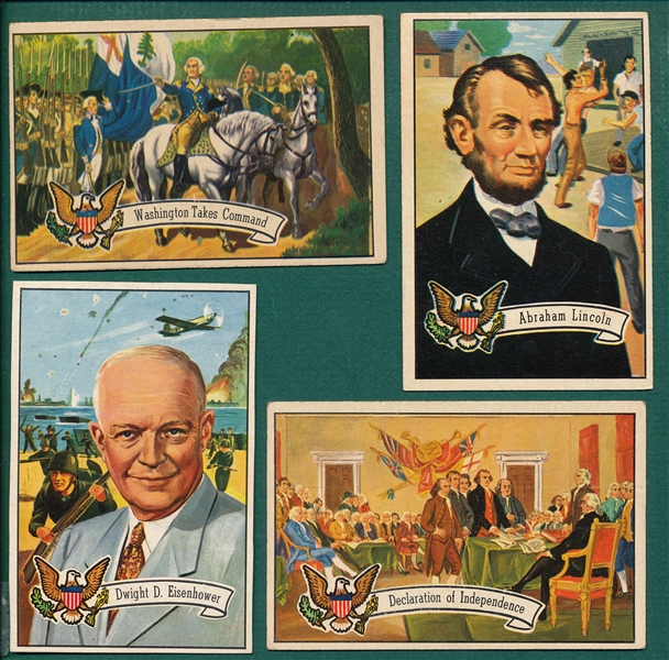 1956 Topps US Presidents (26) Card Lot W/ Washington & Lincoln