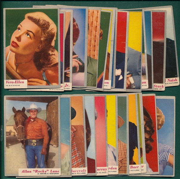 1953 Topps Who - Z - At Lot of (30) W/ Lana Turner