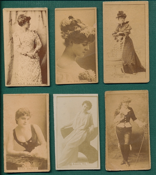 1888 N254 Actresses Sweet Caporal Cigarettes Lot of (52)