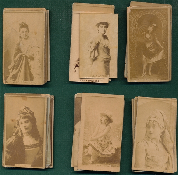 1888 N254 Actresses Sweet Caporal Cigarettes Lot of (52)
