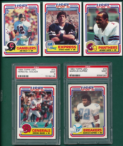 1984 Topps USFL FB Complete Factory Set W/ Kelly, White & Young Rookies