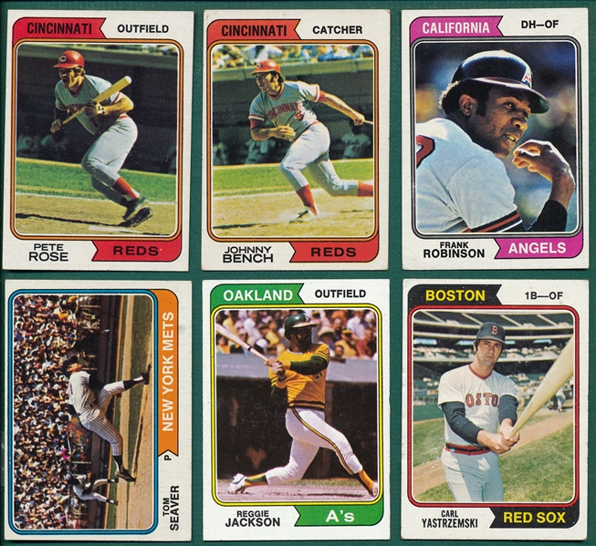 1974 Topps Baseball Complete Set (660) Plus Traded W/ Winfield, Rookie