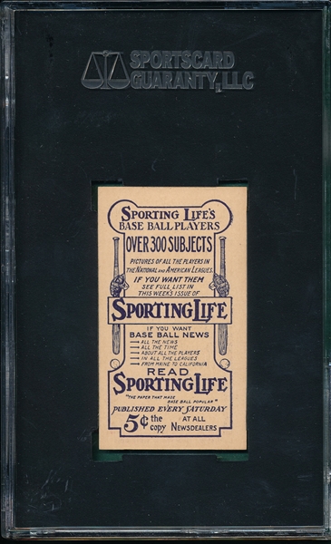 1910-11 M116 Larry Doyle Sporting Life SGC 88