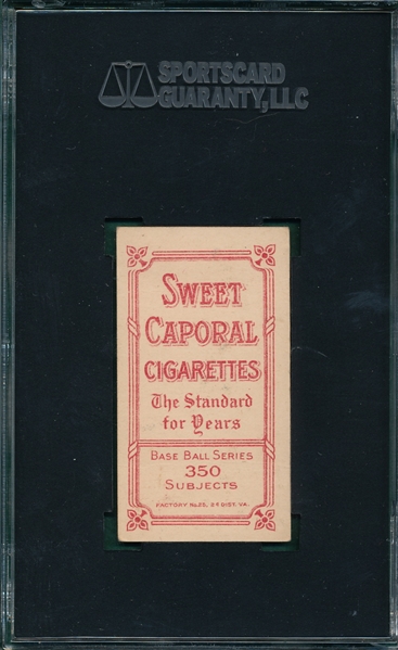 1909-1911 T206 Kroh Sweet Caporal Cigarettes SGC 35 *Factory 25*