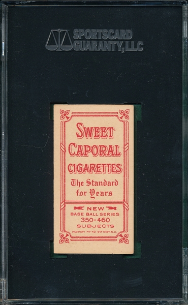 1909-1911 T206 Seymour, Throwing, Sweet Caporal Cigarettes SGC 30