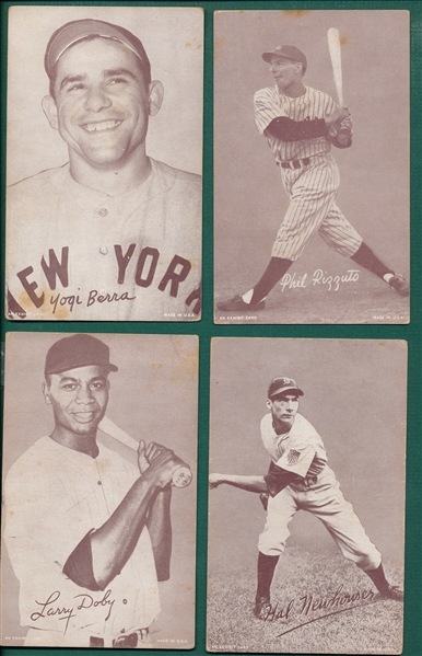 1947-66 Exhibits Lot of (11) W/ Jackie Robinson & Paige