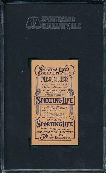 1910-11 M116 John McGraw Sporting Life SGC 70