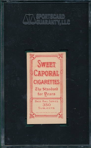 1909-1911 T206 Burke Sweet Caporal Cigarettes SGC 80