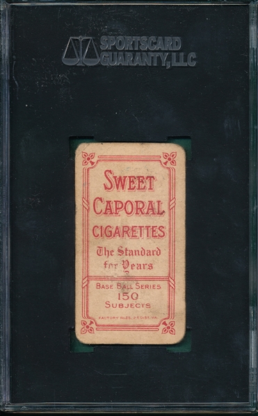 1909-1911 T206 Crandall, Portrait, No Cap, Sweet Caporal Cigarettes SGC 30 *Factory 25*