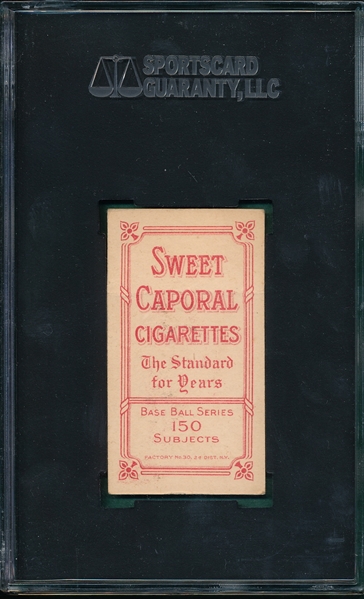 1909-1911 T206 Nicholls, Hands on Knees, Sweet Caporal Cigarettes SGC 30 