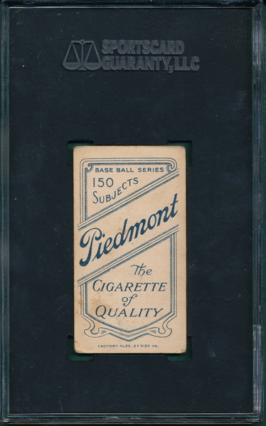 1909-1911 T206 Bates Piedmont Cigarettes SGC 40