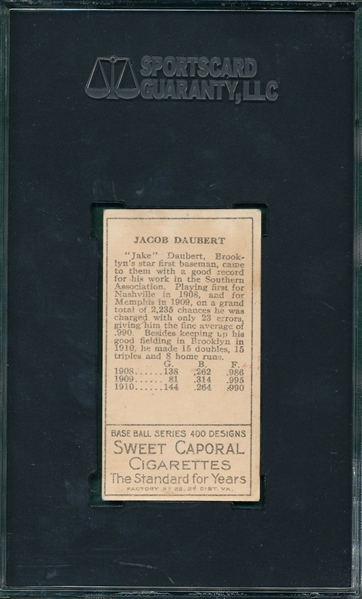 1911 T205 Daubert Sweet Caporal Cigarettes SGC 50