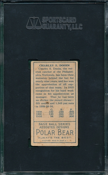 1911 T205 Dooin Polar Bear Tobacco SGC 50