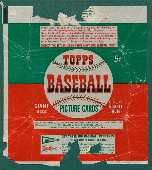1952 Topps Nickel Wrapper 