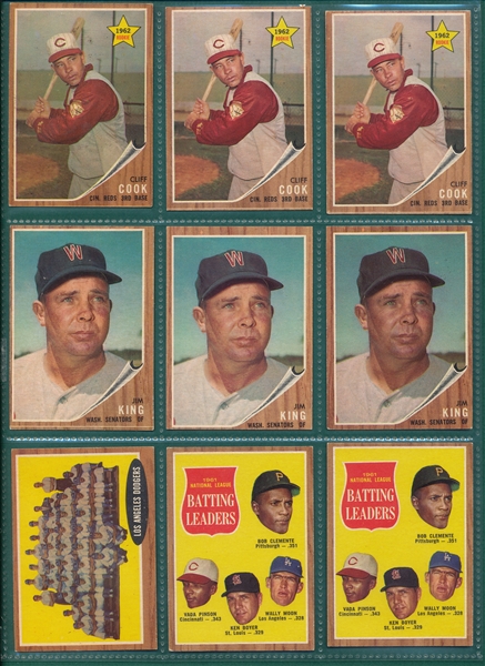 1962 Topps (285) Card Lot W/ Mantle/Maris