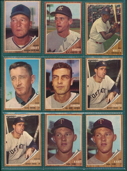1962 Topps (285) Card Lot W/ Mantle/Maris