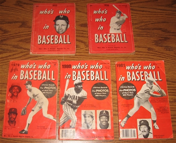 1913-81 Baseball Books & Magazines Lot of (25) W/ Joe DiMaggio Cover