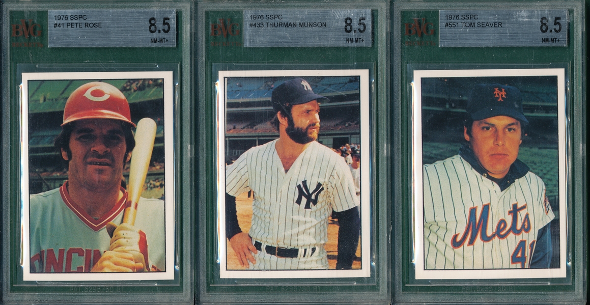1976 SSPC Lot of (5) W/ Yount BVG 8.5