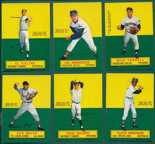 1964 Topps Stand Ups Lot of (6) W/ Kaline