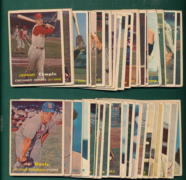 1957 Topps Lot of (47) W/ Banks