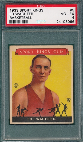 1933 Sports Kings #5 Ed Wachter PSA 4