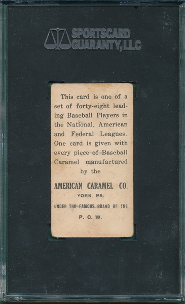 1915 E106 Hooks Wiltse American Caramel Co. SGC 20
