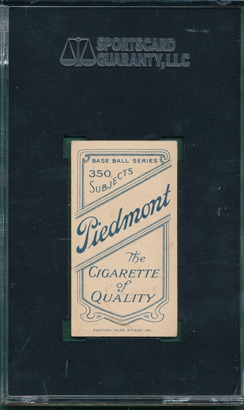 1909-1911 T206 Krause, Pitching, Piedmont Cigarettes SGC 70