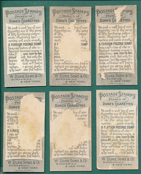 1889 N85 Postage Stamps Duke's Cigarettes Lot of (18)