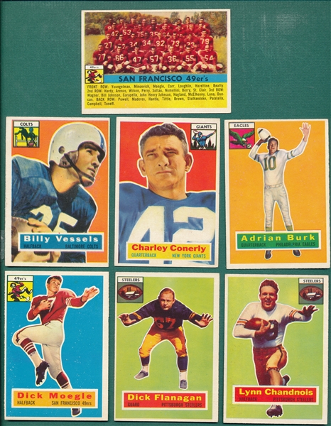 1956 Topps FB Lot of (15) W/ Conerly