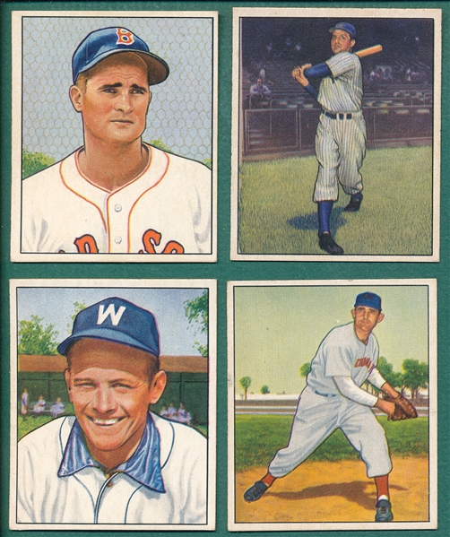 1950 Bowman (4) Card Lot W/ Doerr, SPs