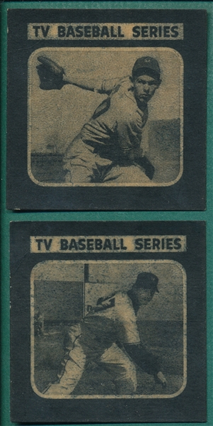 1950 Drake's #2 Hartung & #7 Jones, (2) Card Lot 