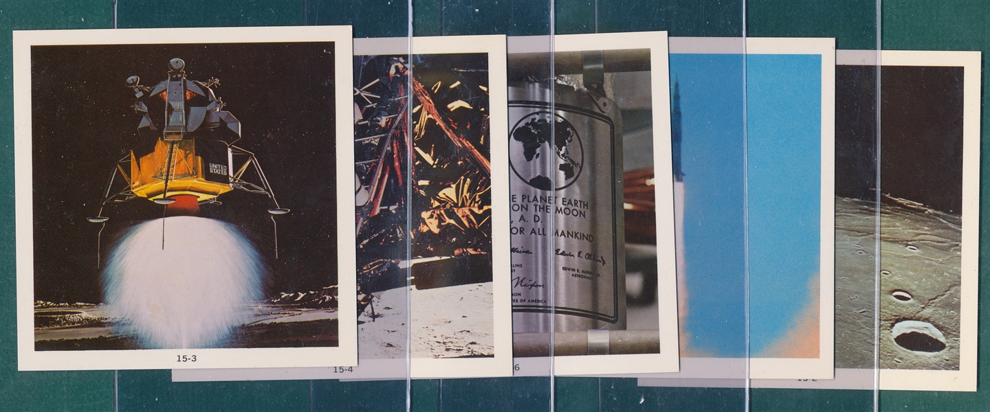 1969 Mike Roberts Color Production Apollo 11 Complete Set (12)